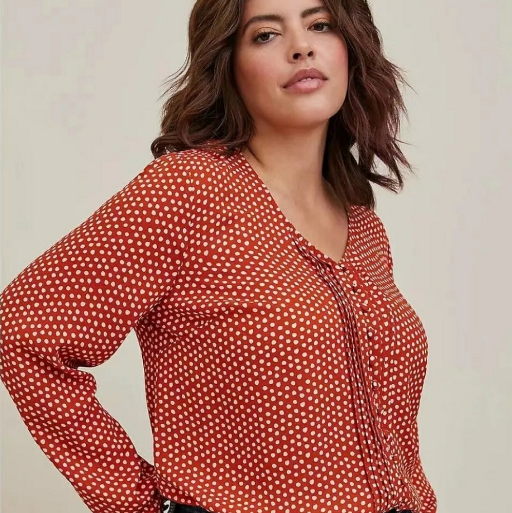 Torrid Long Sleeve Blouse